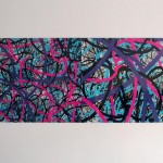 Pigment print mounted on diasec, 3.20 x 0.80 m total (4 panels)