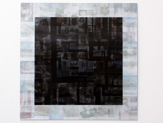 BlackWhite (Google)_After Malevitch), 2009 / Lenticular print on aluminum composite, 0.90 × 0.90 m