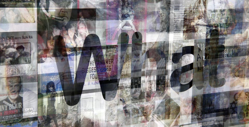 What Are We Here For ?, 2011 (detail) / Lenticular mounted on alu-dibon, 1.10 x 1.10 m
