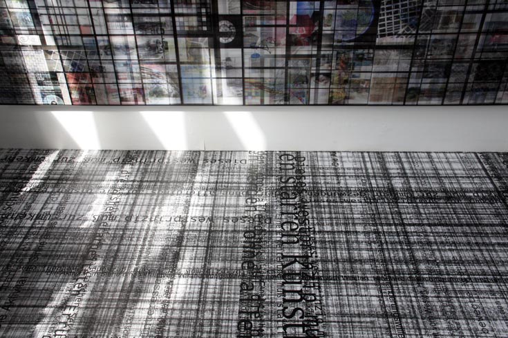 Site-specific floor print installation, 13.00 m x 8.00 m