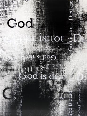 God is Dead (B2), 2012 / Lenticular mounted on alu-dibon / 0.90 x 1.20 m