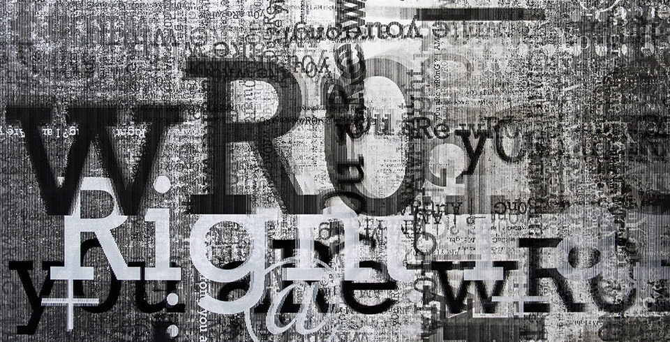 RightRong (A12), 2012 / Lenticular print on aluminum composite, 1.10 × 1.80 m (detail)