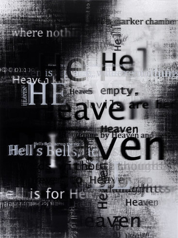 Hell_Heaven (B3), 2014 / Lenticular print on aluminum composite, 0.90 × 1.20 m