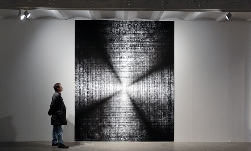 The Limits of Control, 2016 / Connected, Centrale for contemporary art, Brussels, BE / Site-specific wall print installation, Pigment print on synthetic paper, 3.00 m x 3.70 m