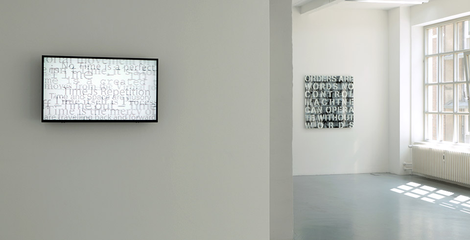 Time Is ... Junk (2017) / TZR Galerie Kai Brückner, Düsseldorf, DE / Video installation with screen, computer and custom software