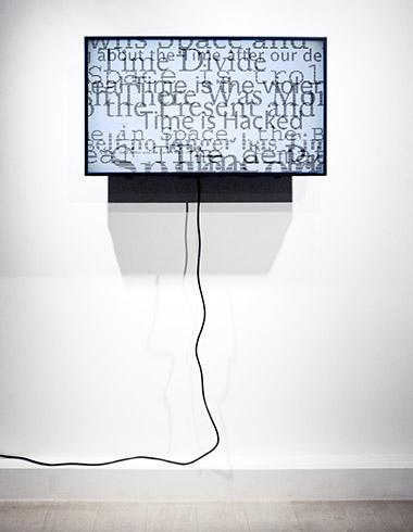 Time Is … Junk, 2017 / Image Is Time, Galerie Pascal Janssens, Gent / Video installation with screen, computer and custom software