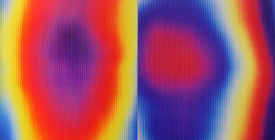 Post-Digital Surface (U11), 2024, Lenticular print on aluminum composite, 1.20 × 1.20 m