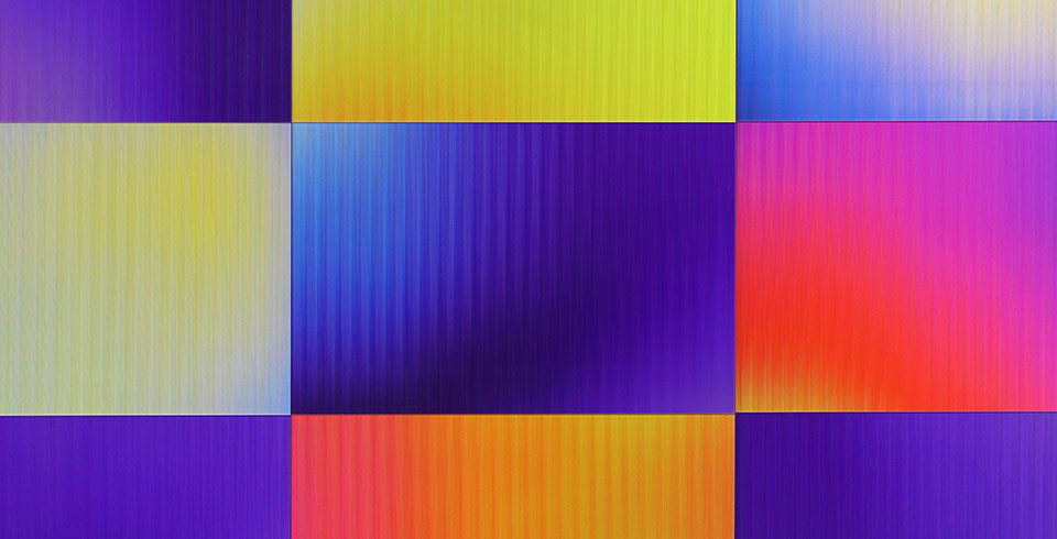 Post-Digital Grid (Thermal M1), detail,2024, Lenticular print combination, 1.65 × 1.80 m